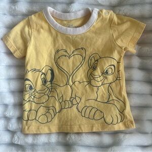 Disney Yellow Lion Graphic Kids Tee